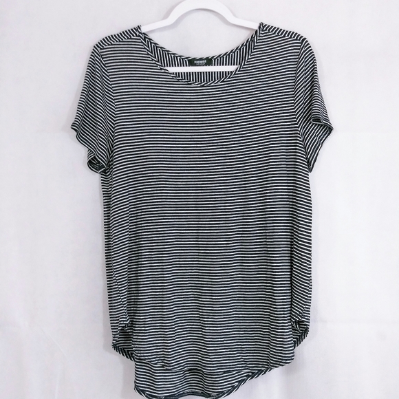 Premise Tops - Premise Studio Blue White Stripe Tunic Top